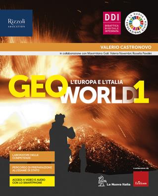 Geoworld  + atlante guidato + atlante geotematico + regioni d'italia +  nuova educazione civica 1